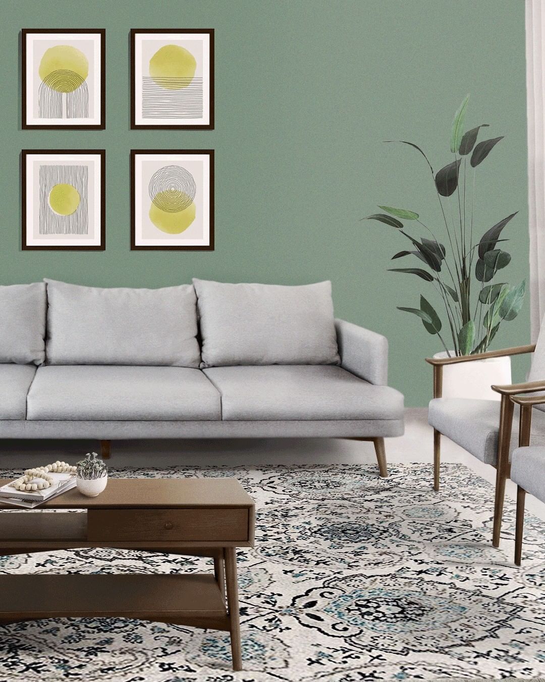 Williamsburg Dark Three Seater Sofa