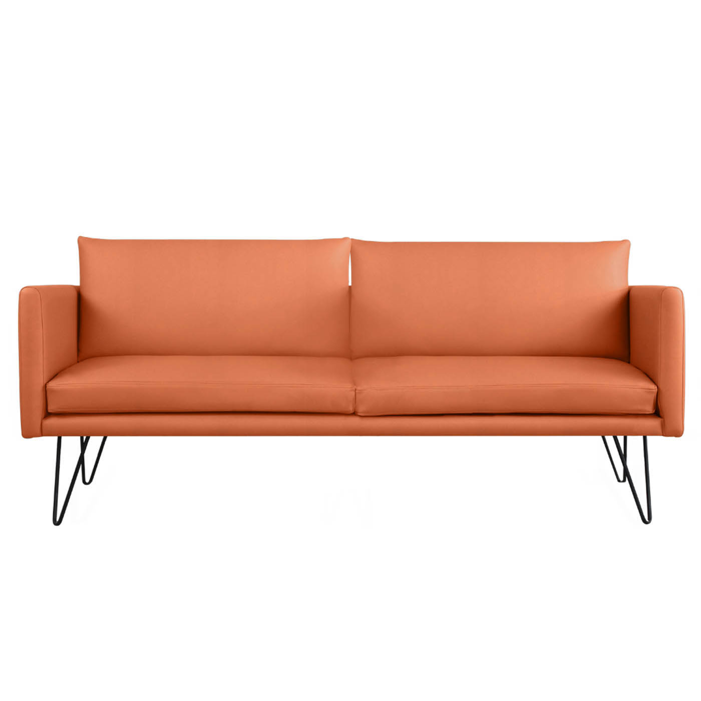 Noblitt Faux Leather Double Sofa