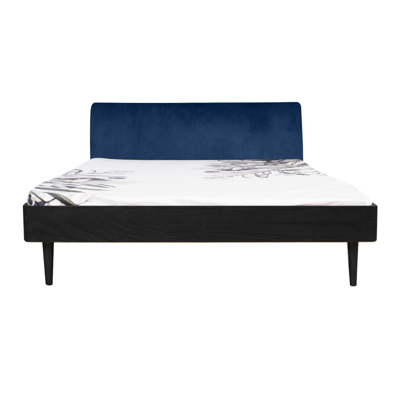 Pompeii  Ebony Queen Bed
