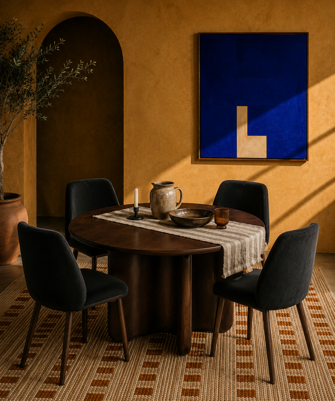 Nancy Engineered Wood Dining Table