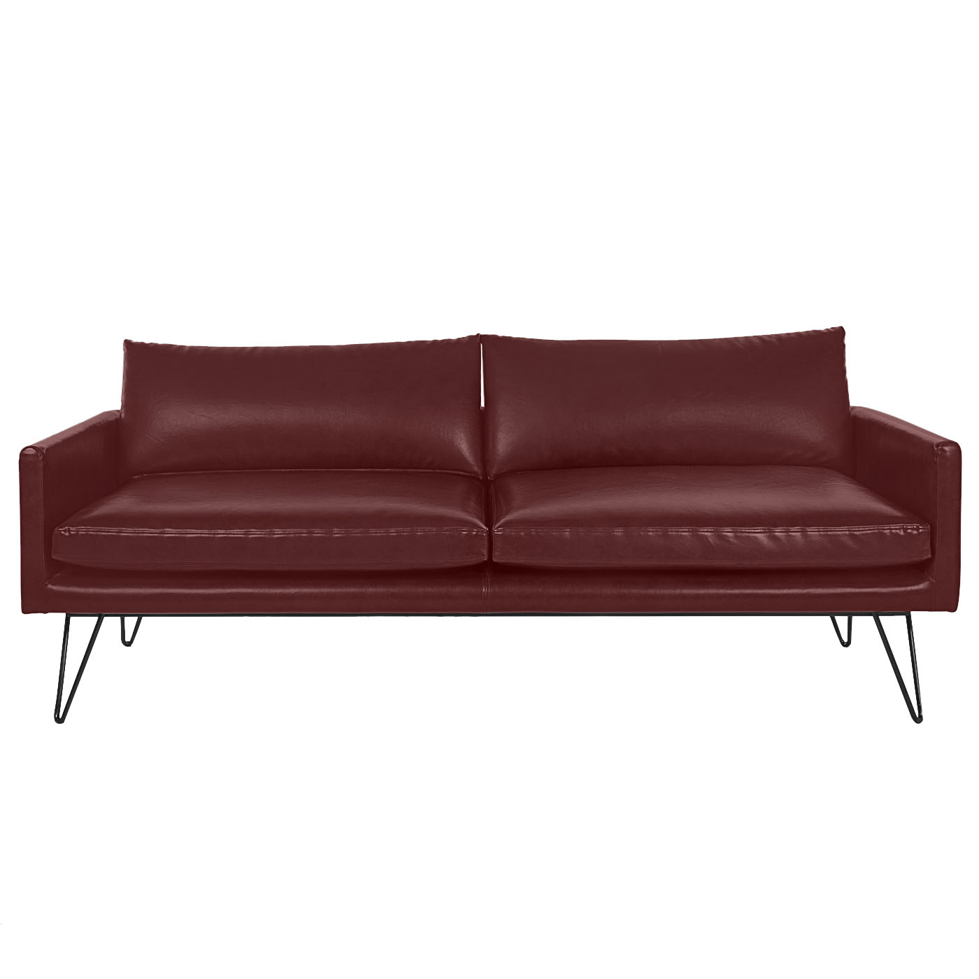 Noblitt Faux Leather Double Sofa
