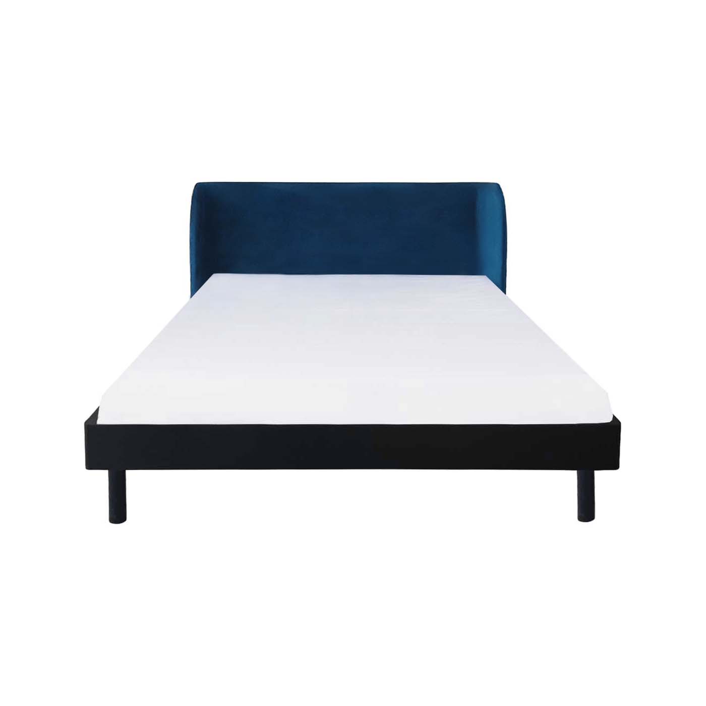 Navigli  Ebony High Headboard Queen Bed