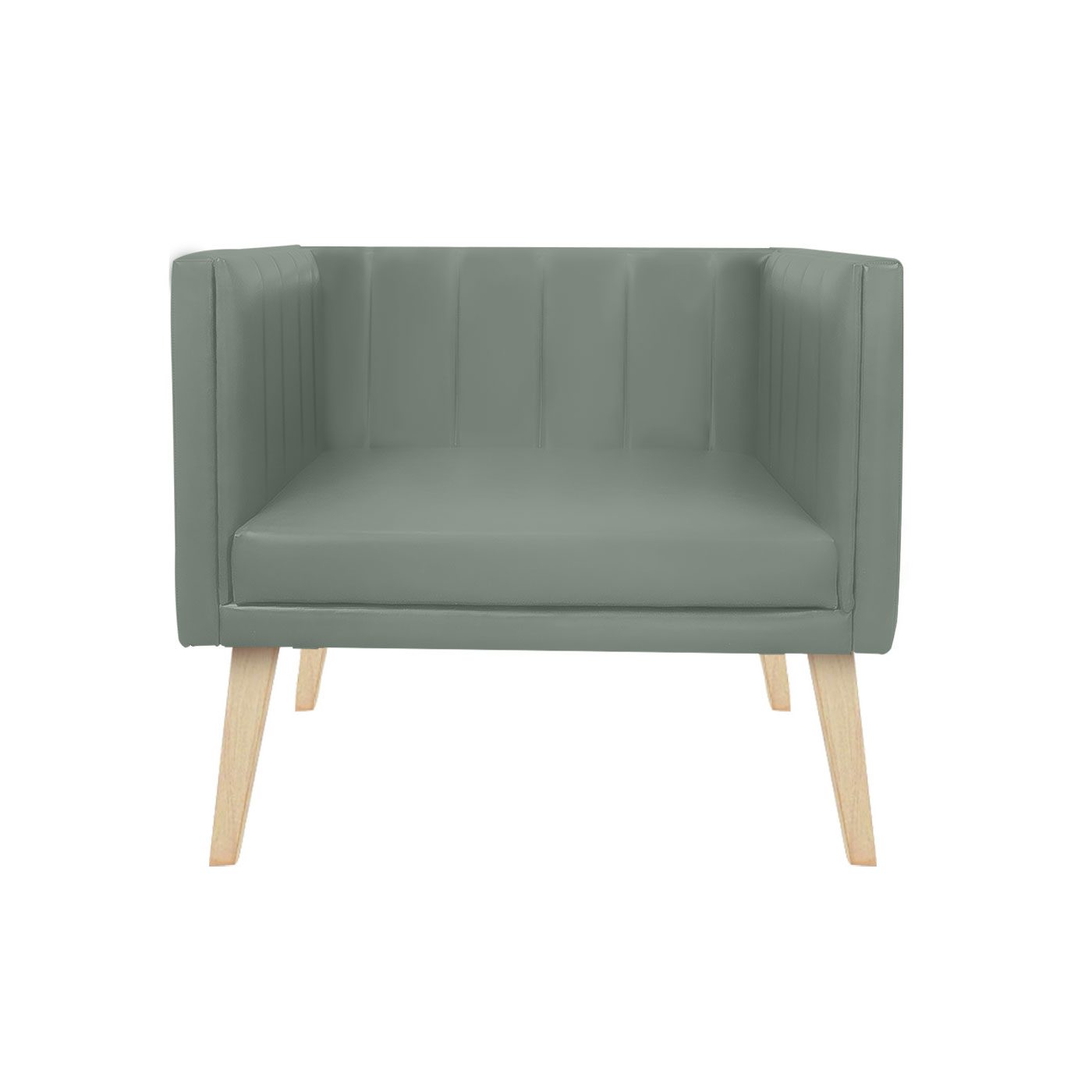 Melrose Faux Leather Light Single Sofa