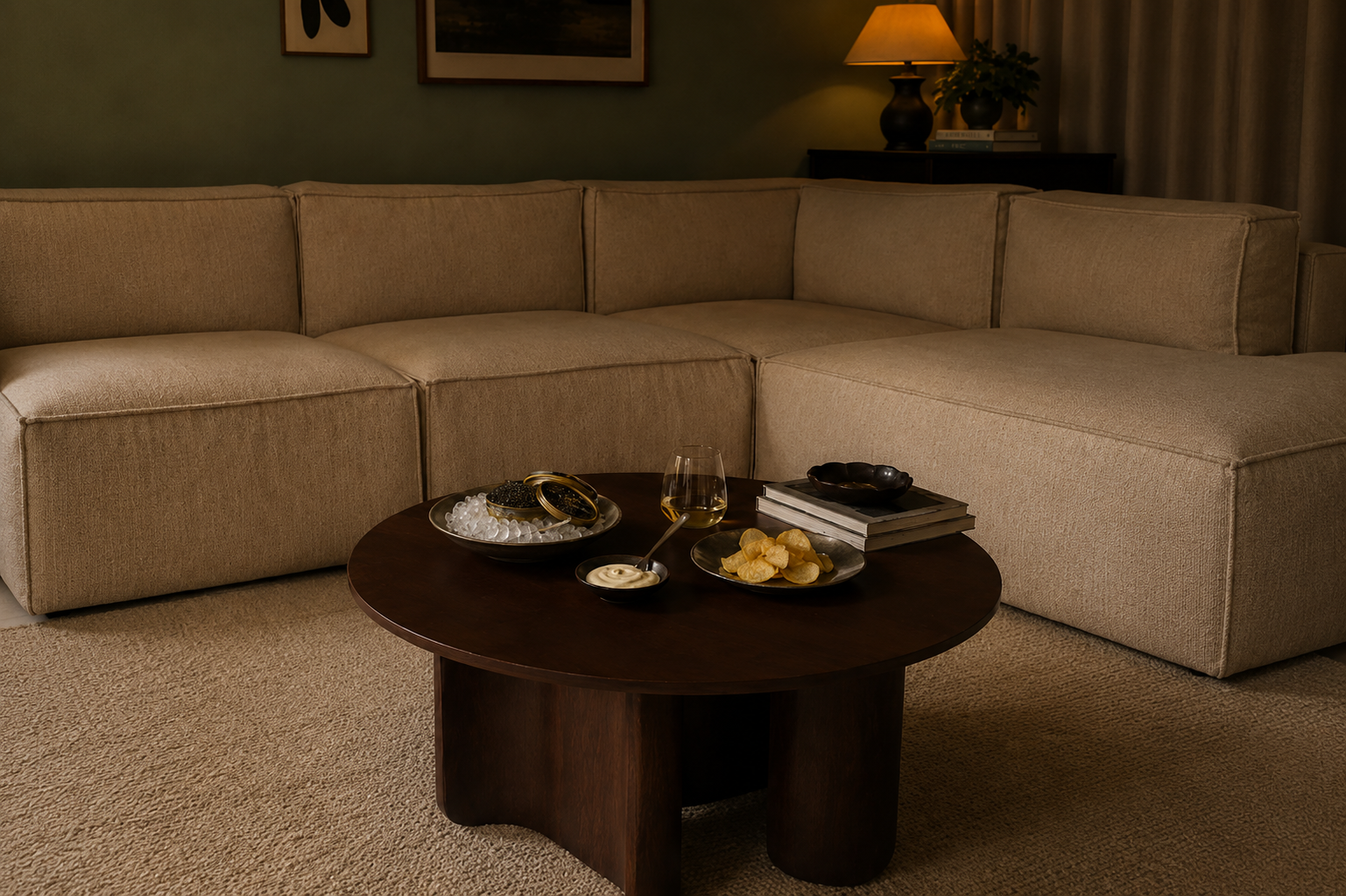 Nancy Engineered Wood Center Table