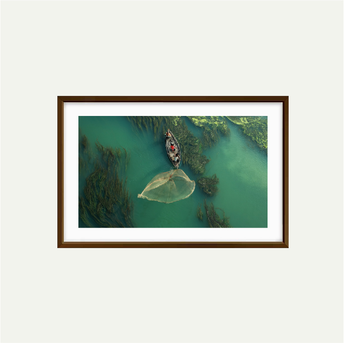 Fishermen in Teal Waters One