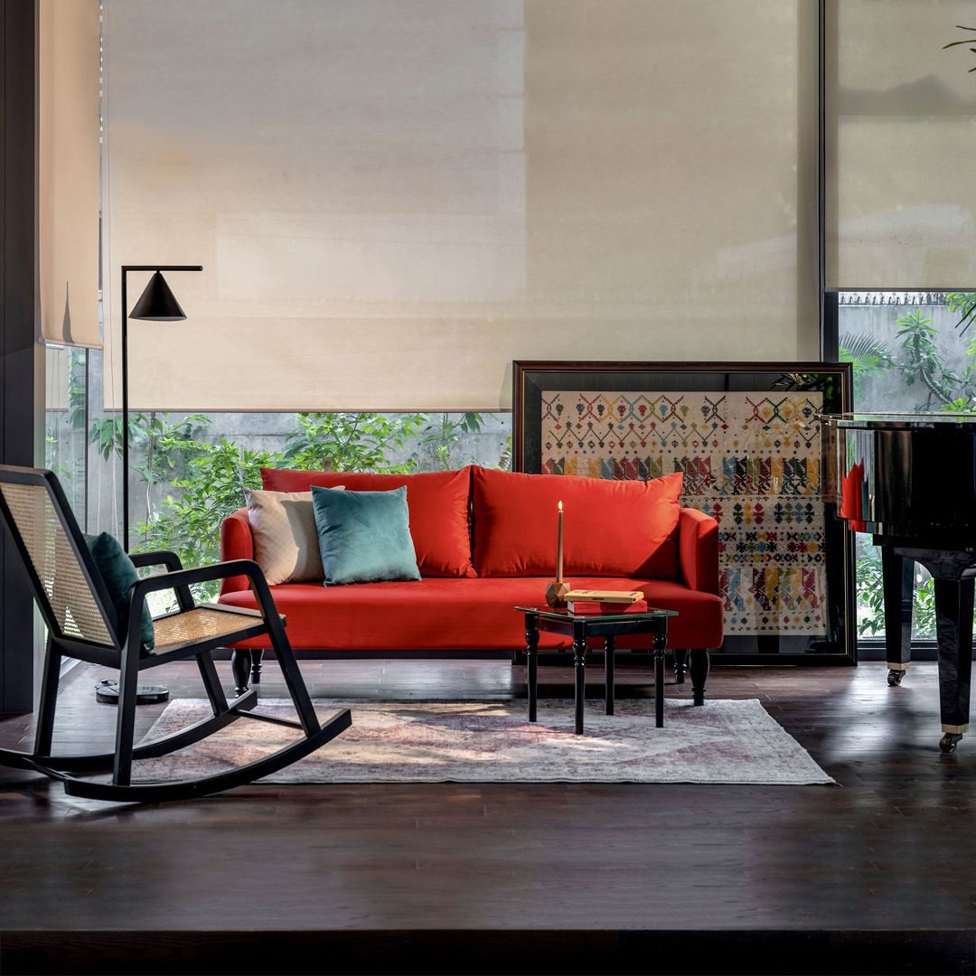 Rosewall  Dark Double Sofa