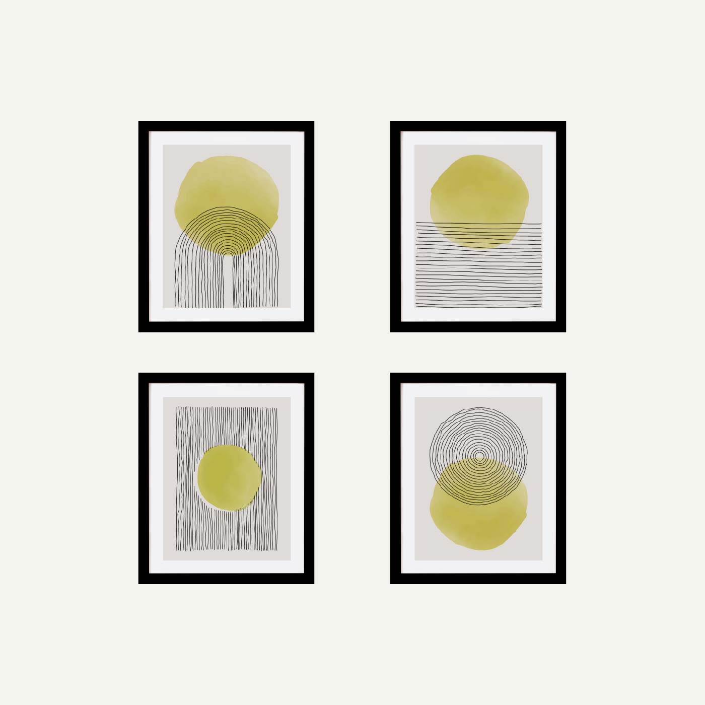 Shades of Lemon Set Of Four