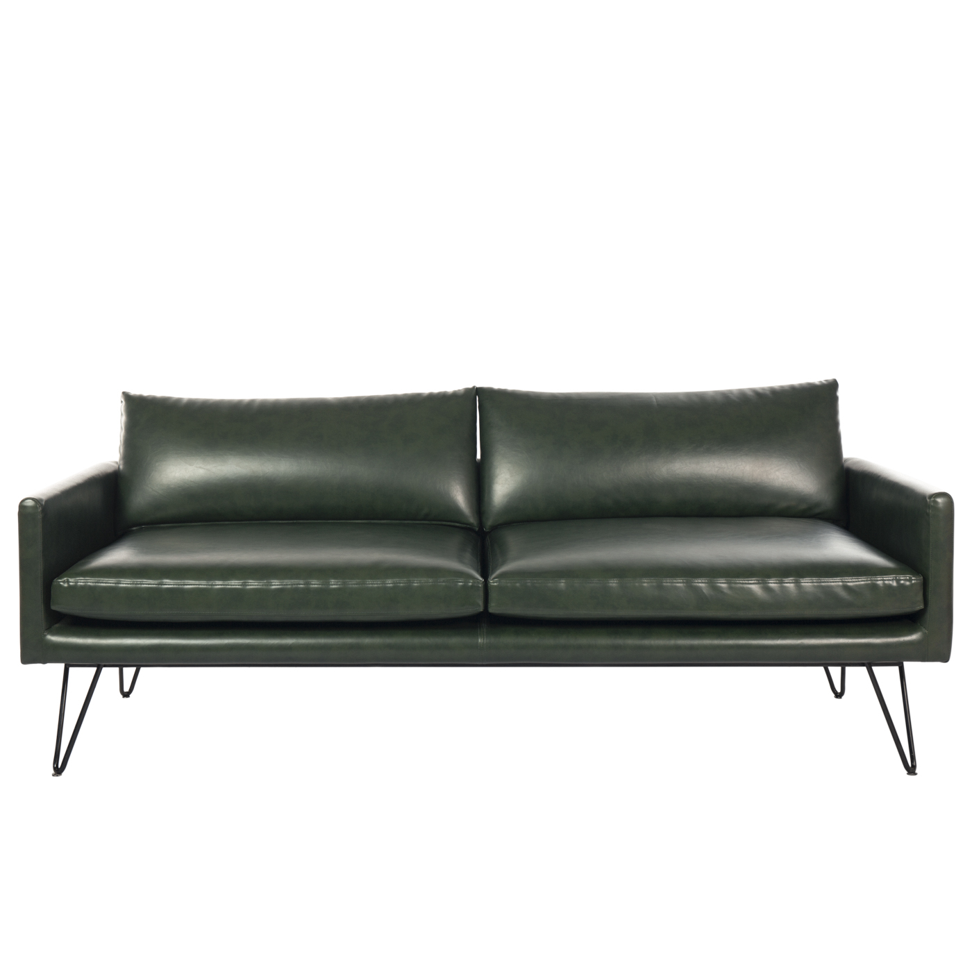 Noblitt Faux Leather Double Sofa