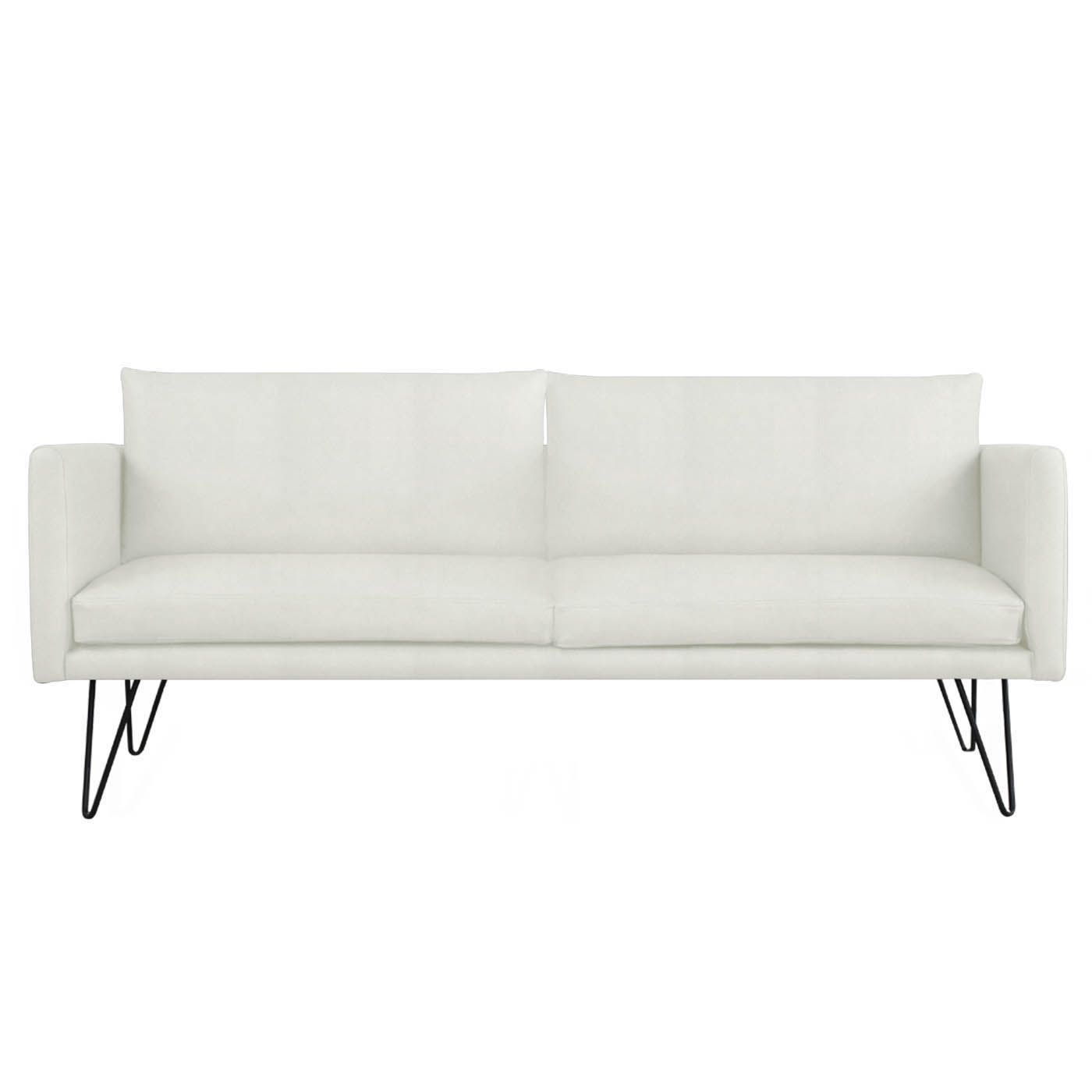 Noblitt Faux Leather Double Sofa
