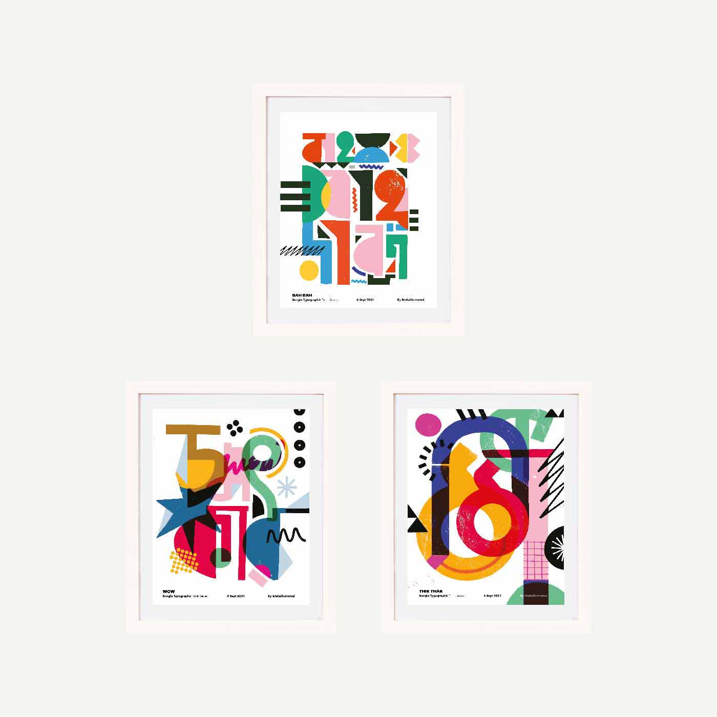Bangla Typography Poster Series
