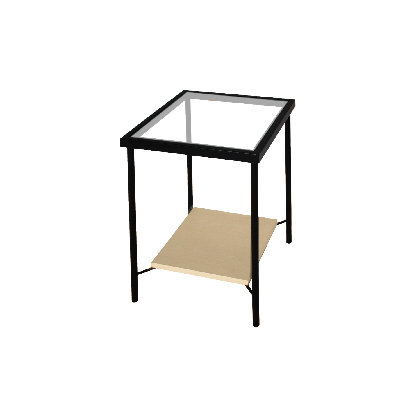Preston Glass Square Side Table