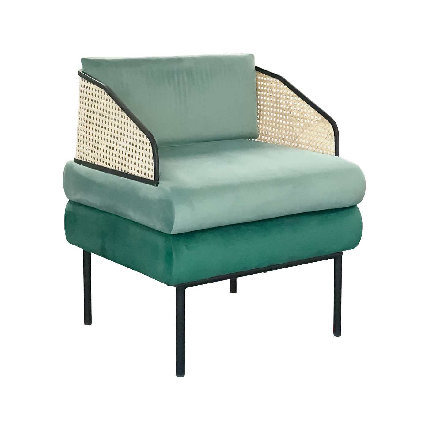 Blurred Lines Green Armchair